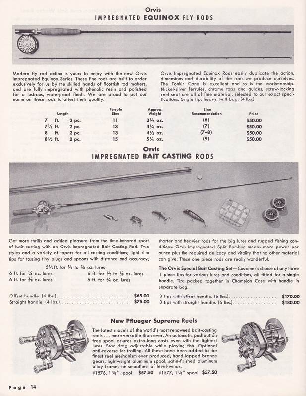 Catalog - 1966 page 14 (Equinox & Bait Casting)