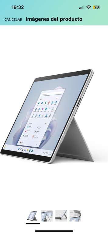 Amazon Surface Pro 9: Laptop 2 en 1 con pantalla táctil de 13, Intel Core i7, 16 GB RAM, 256 GB SSD. Color platino