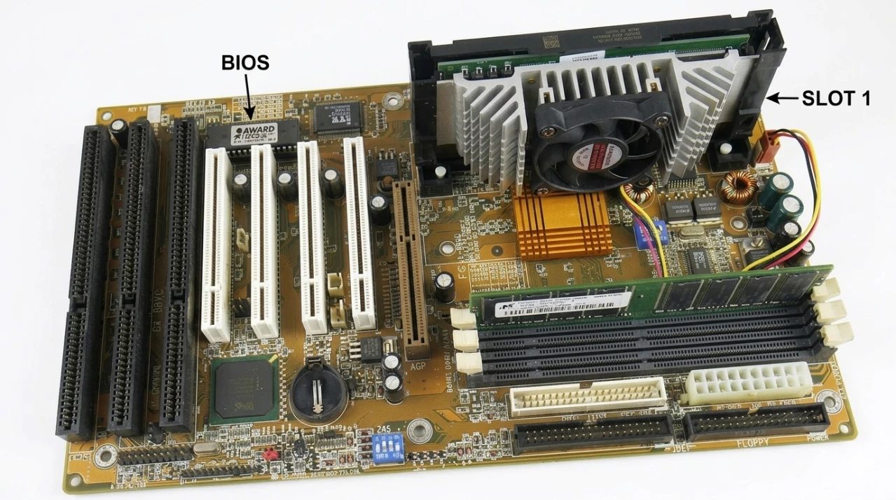 Build retro PC menggunakan SLOT 1 di tahun 2026