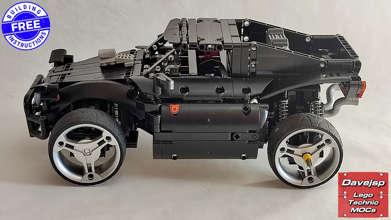 Lego SUV MOC build for AFOLs with instructions