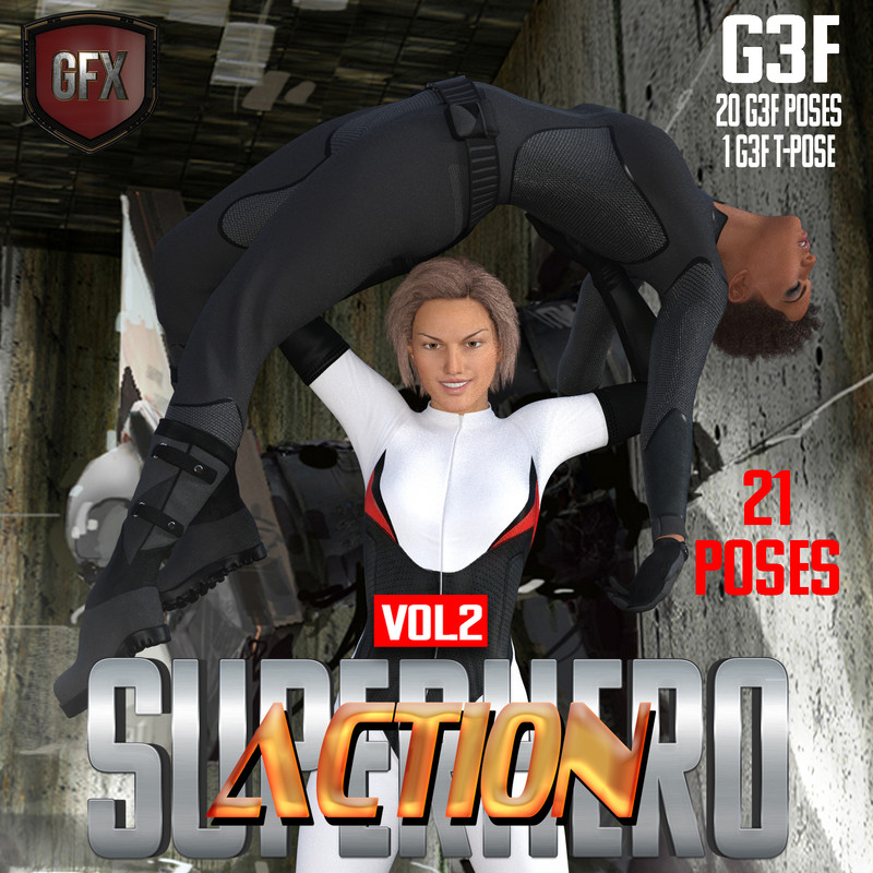 SuperHero Action for G3F Volume 2