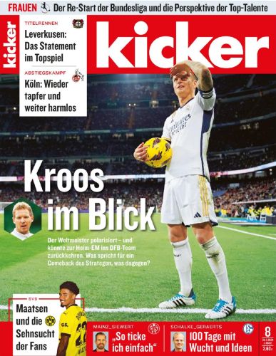 Cover: Kicker Sportmagazin No 08 vom 22  Januar 2024