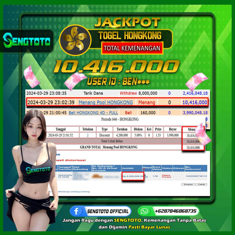 BUKTI PEMBAYARAN TOGEL HONGKONG