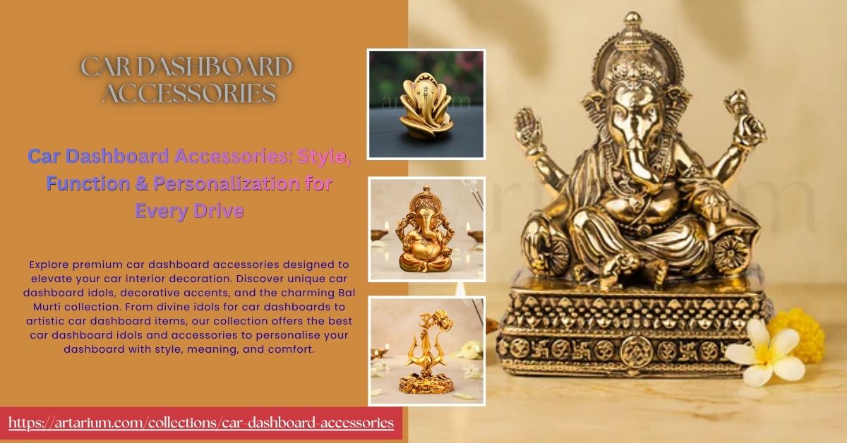 Car dashboard accessories are decorative or functional items