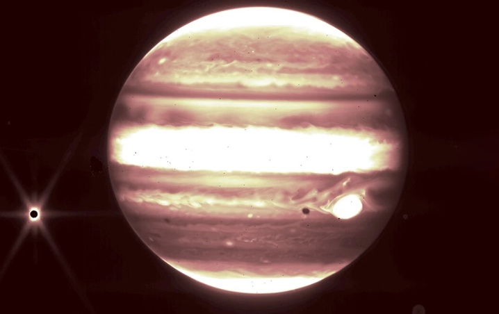 Imágenes de Júpiter captadas por el telescopio James Webb