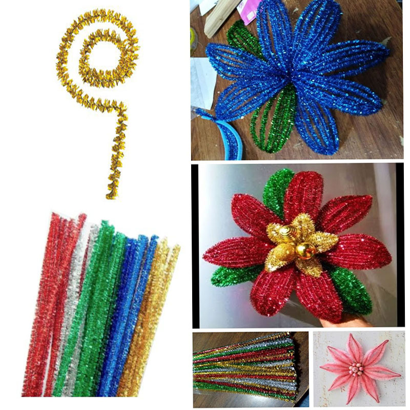 limpiapipas metalizados para navidad