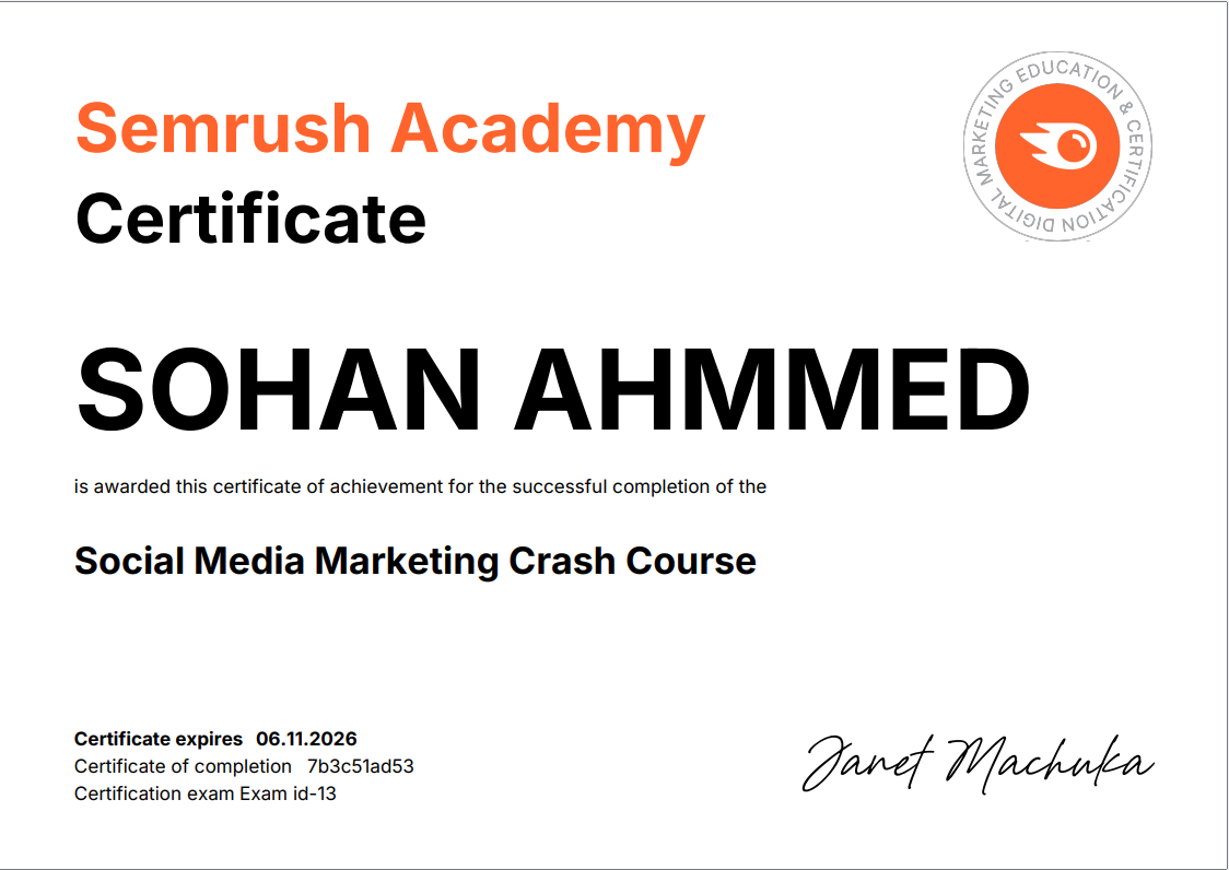 Social Media Certification