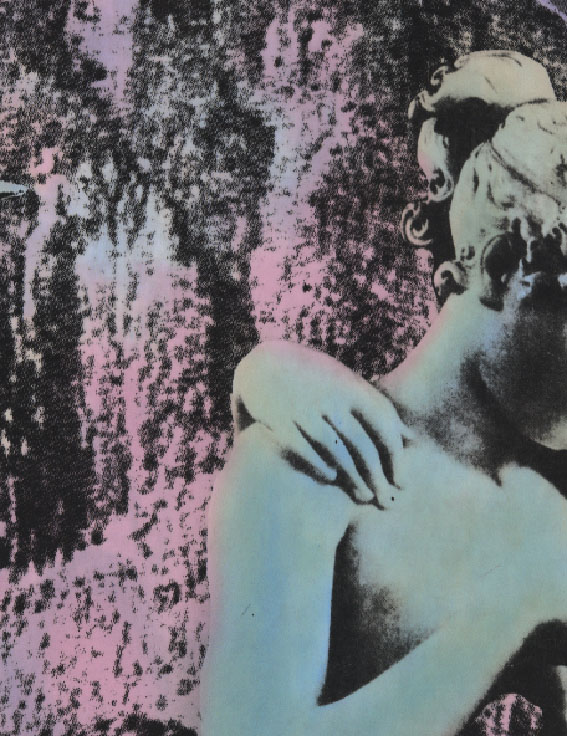 Acid dye on silk painting