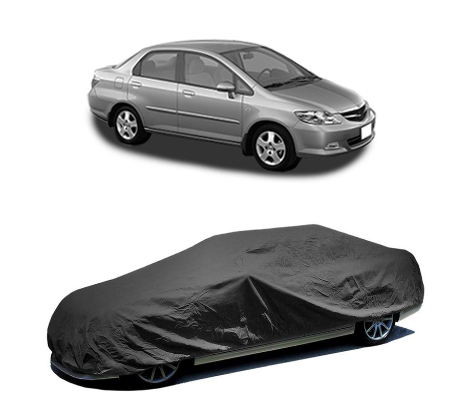 Husa tip prelata auto pentru HONDA CITY V Saloon (GM2, GM3) 2008,culoare negru, material textil impermeabil, rezistanta la intemperii praf UV, CARPASSION Husa Protectie