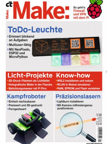 Cover: ct Magazin für Computertechnik (Make) No 01 2024