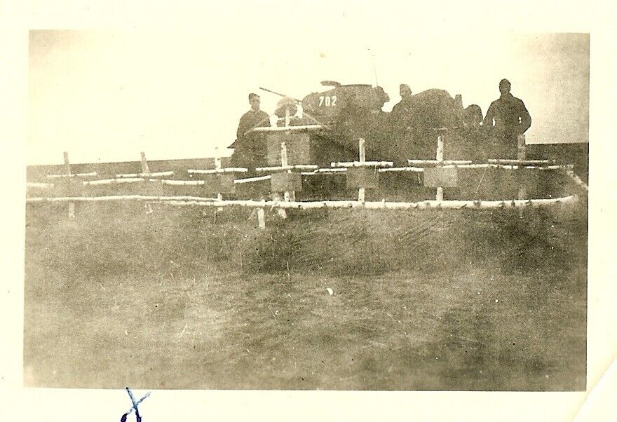 German Pzkw.II Panzer Tank 702 Stopped by KIA Grave Plot in Field! (1)