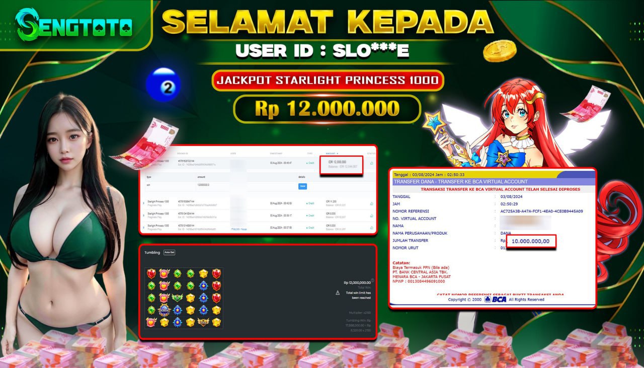 BUKTI PEMBAYARAN SLOT STARLIGHT PRINCESS 1000