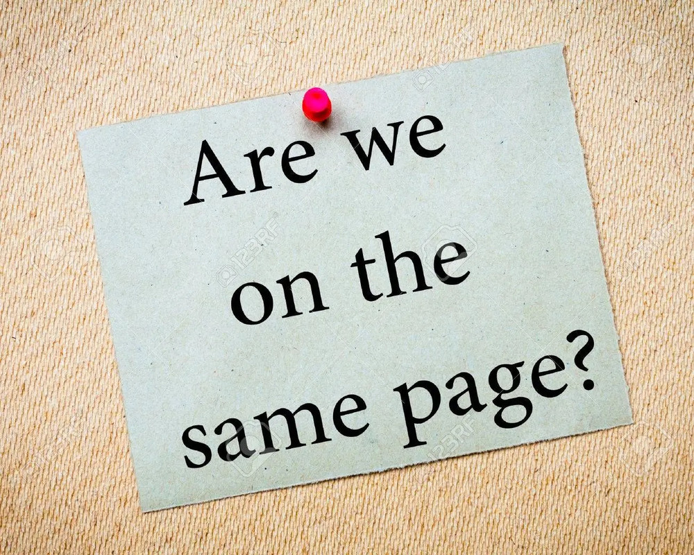you me the same page