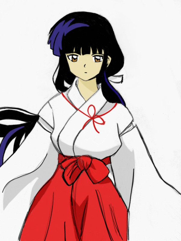 Hình vẽ Kikyou, Kagome, Sango bộ Inuyasha - Page 3 Kikyou_colored_theweirdhorse_by_kikyou_club