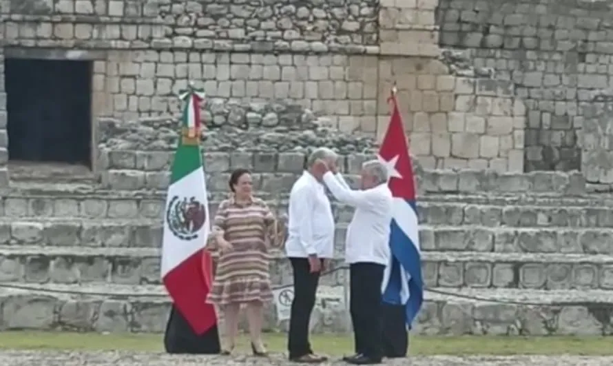 AMLO entrega la Orden Mexicana del Águila Azteca a Miguel Díaz-Canel