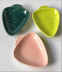 Тарілка кераміка 10см Морквинка