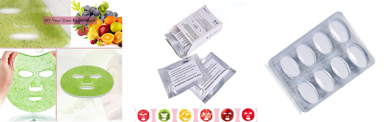 Boîte 32 Pastilles Collagène Fabrication Masque Visage SPA DIY Naturel Végétaux