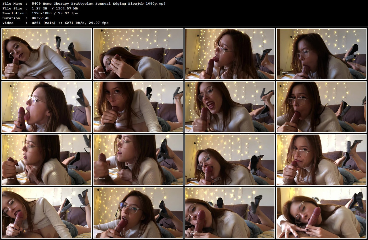 5409 Home Therapy Brattyclem Sensual Edging Blowjob 1080p mp4