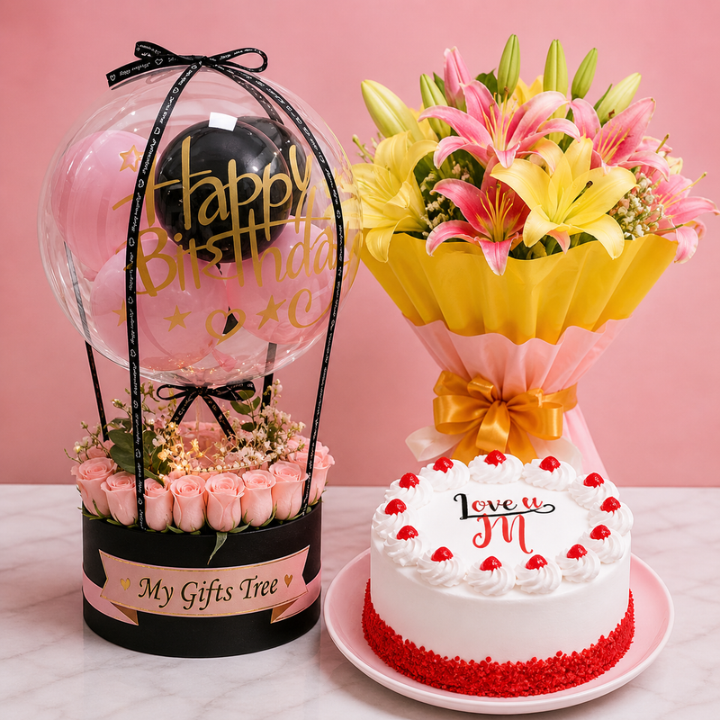 Romantic Birthday Celebration Still Life  Image