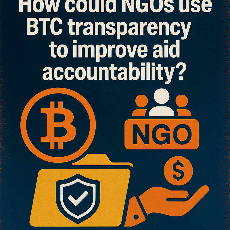 How could NGOs use BTC transparency to improve aid accountability?