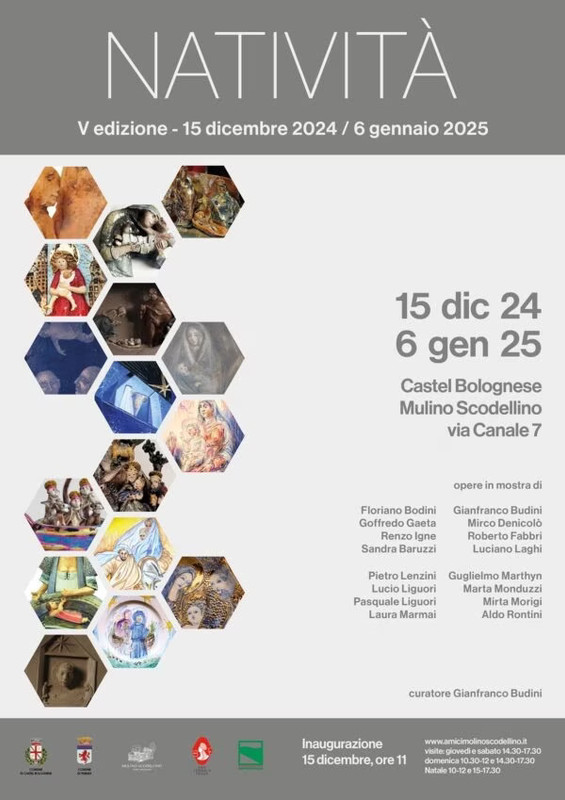 Mostra “Natività” al Mulino Scodellino di Castel Bolognese (Ra) dal 15 dicembre al 6 gennaio Mostra “Natività” al Mulino Scodellino di Castel Bolognese (Ra) dal 15 dicembre al 6 gennaio
