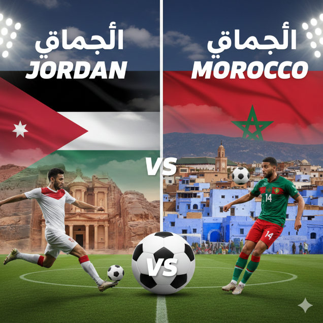 بث مباشر نهائي كأس العرب  الأردن ضد المغرب