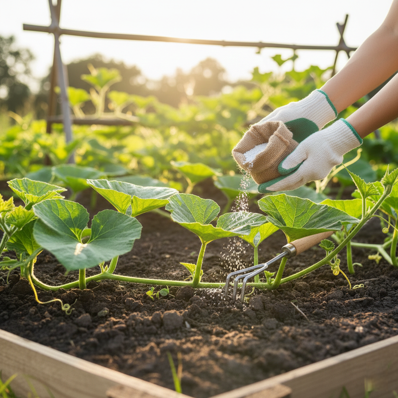 Fertilization plan for bottle gourd for high yield flowering and fruiting