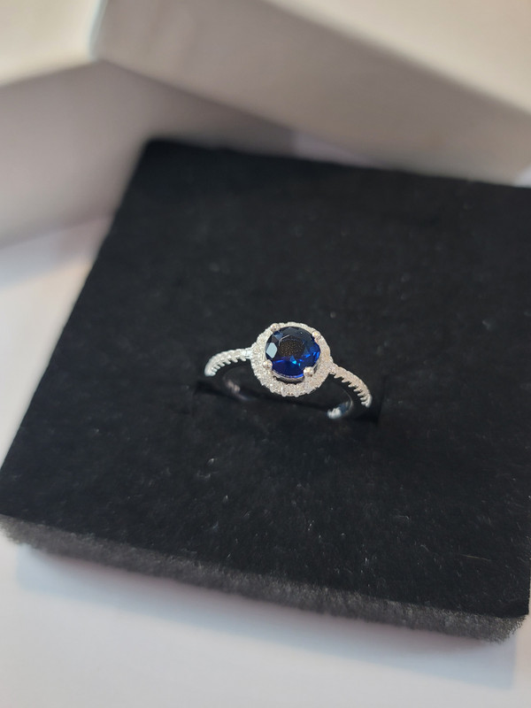 Anillo exclusivo azul #110102