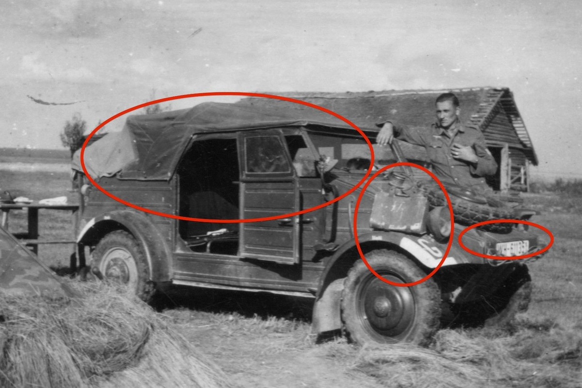 3 Orig. Foto VW 82 Kübelwagen Russland 1943