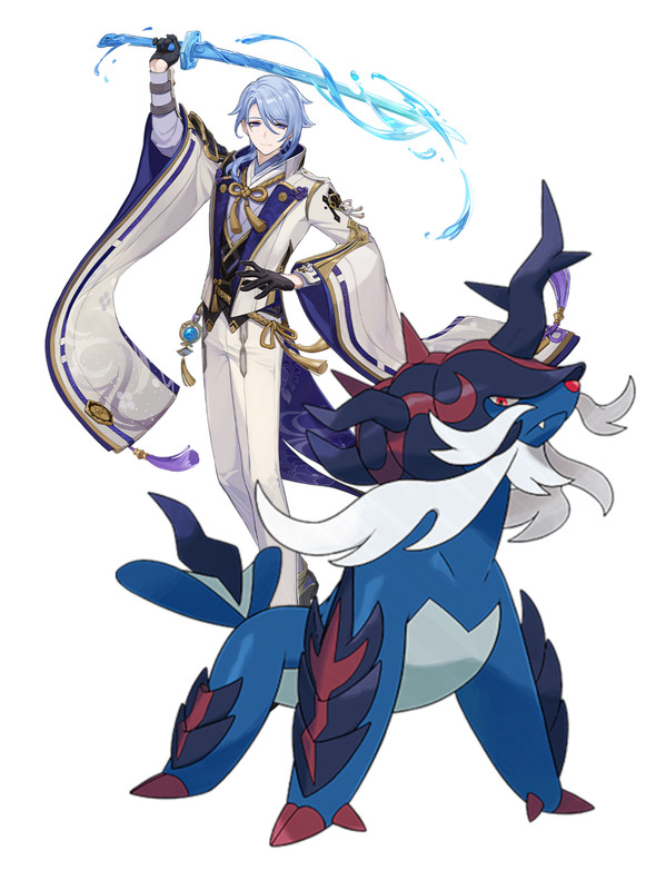 Ayato and Samurott (Hisui Form)