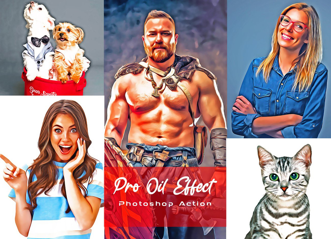 Pro Oil Effect Photoshop Action