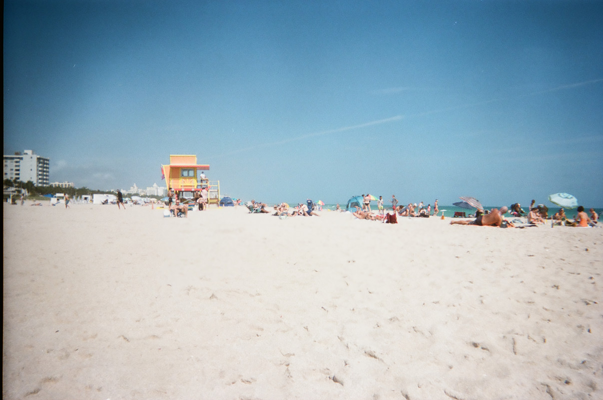 film photo of beach