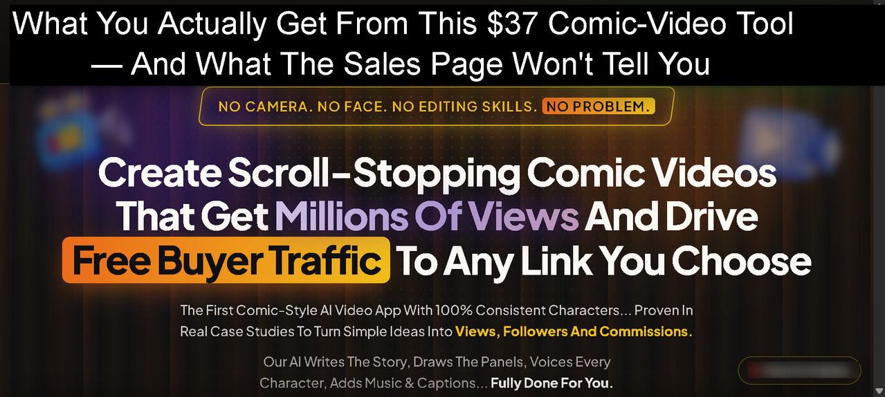 Comic Videos AI Review (2026): What You Actually Get From This $37 Comic-Video Tool — And What The Sales Page Won't Tell You