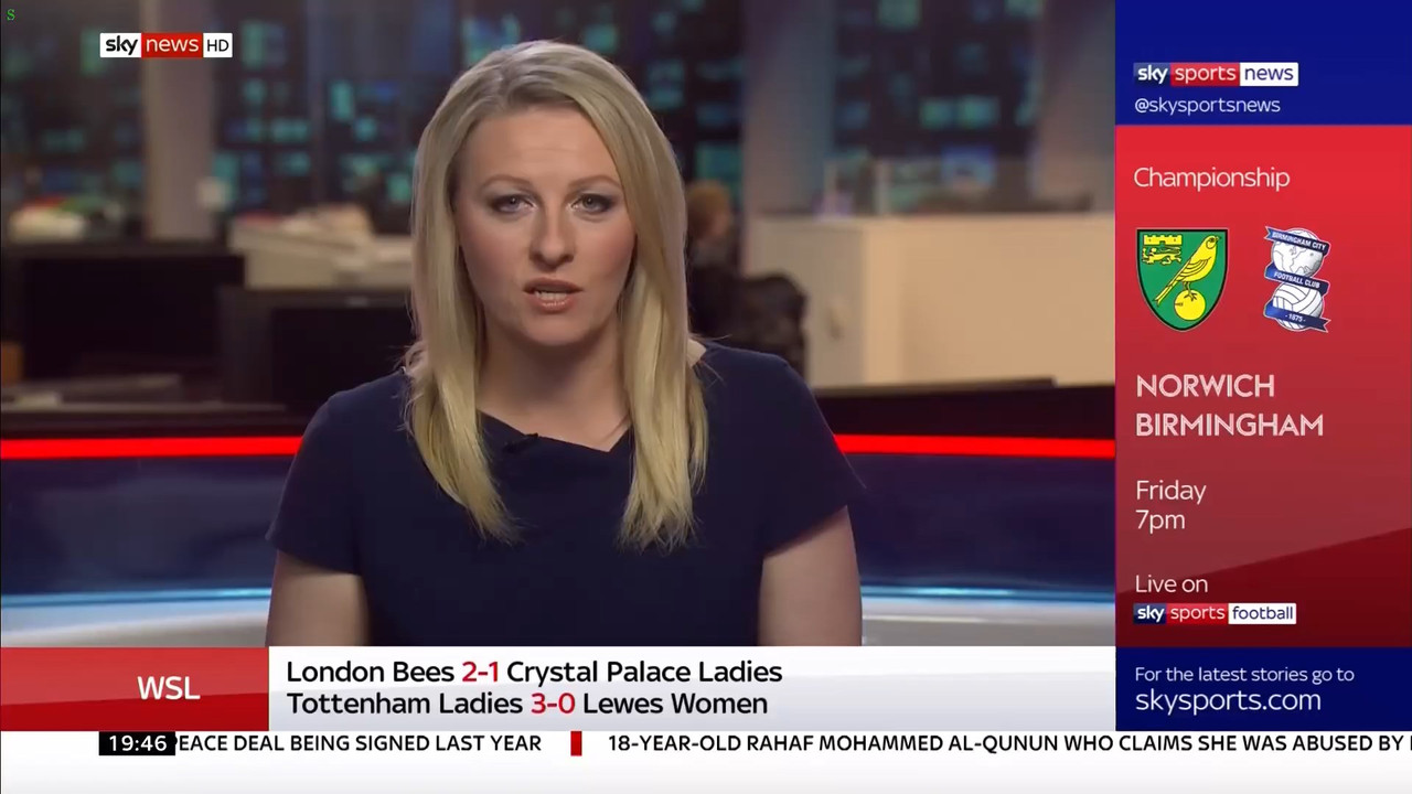 13 January - 19.30.00 - Sportsline. Sky News presents the news a