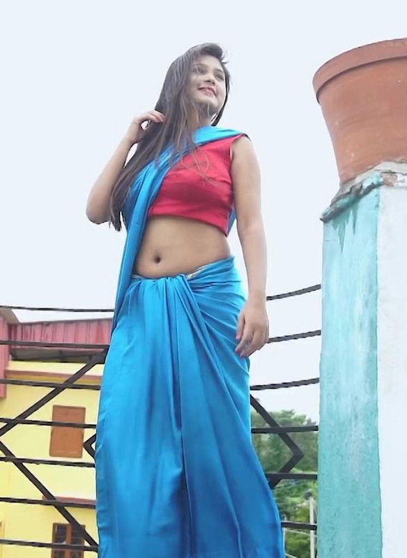 Sareelover - Sampurna - Blue Saree - Full HD 2018 - YouTube[(002