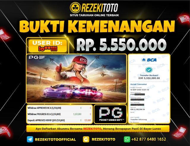 BUKTI KEMENANGAN 10 SEPTEMBER 2025 SPEED WINNER 5 JUTA 