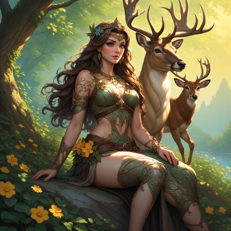 Goddess-Diana-with-a-Stag-d-d-2