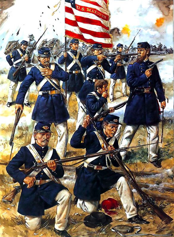 Civil Americana,Bull Run 1ª,Marines 21 de julio de 1861