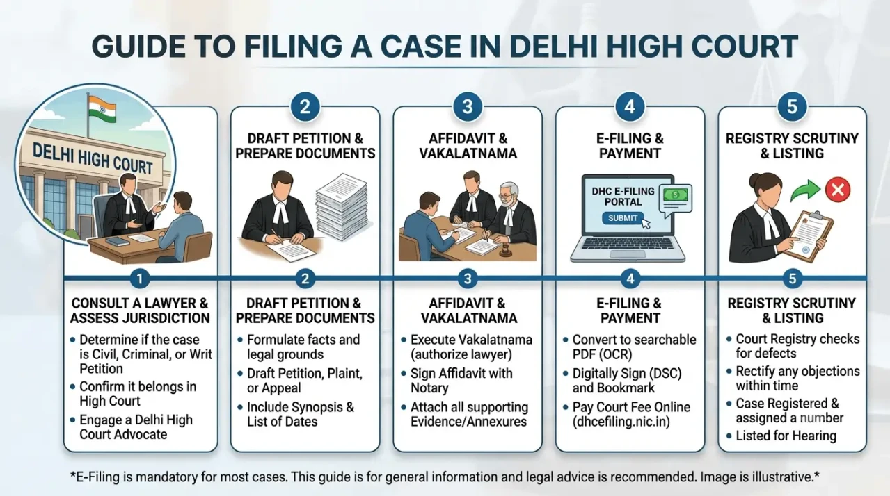 How to File a Case in Delhi High Court
