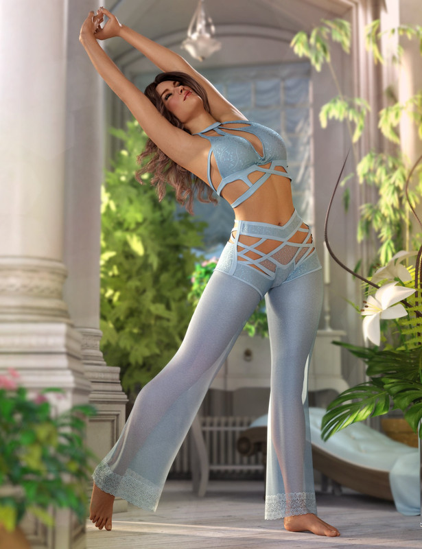 d Force Serenity Zen Outfit for Genesis 9 8 and 8 1