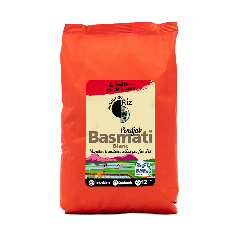Riz Basmati blanc Commerce équitable, Autour du Riz, 2kg