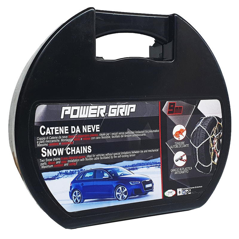 Catene Da Neve Kawin Omologate Per Gomme 175/65-15 - 9mm, Con Valigetta E Montaggio Rapido - Foto 5