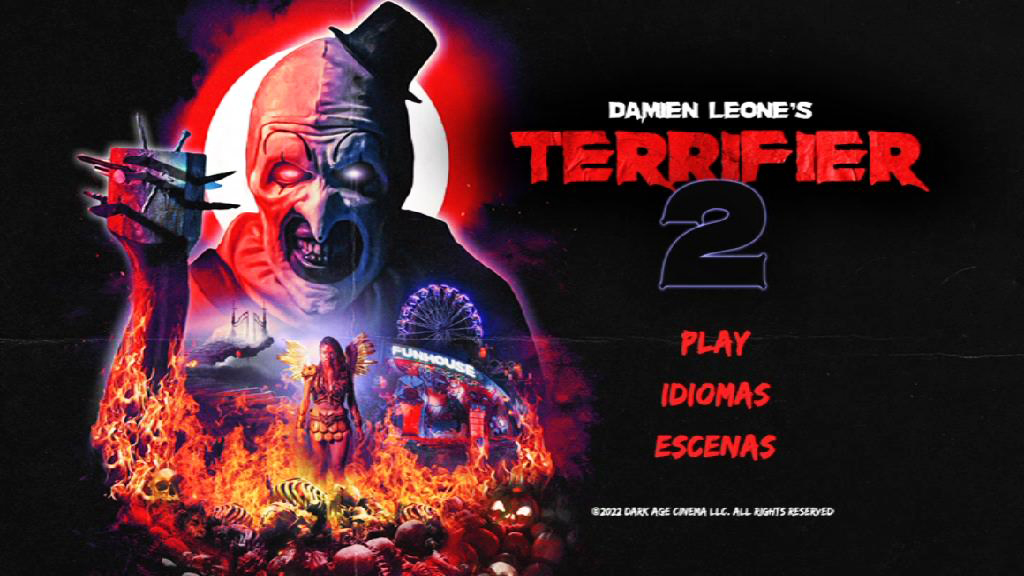 TERRIFIER 2 MENU - Terrifier 2 [2022] [Terror] [DVD9] [PAL] [Leng. ESP/ENG] [Subt. Español]