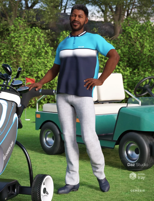 Casual Golf Outfit for Genesis 8 Male(s) (Repost)