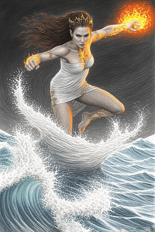 realistic-drawing-A-fierce-war-17