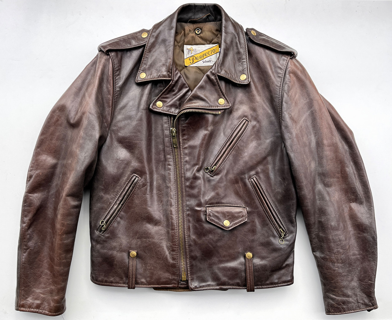 FS: Schott Perfecto #115, Brown, sz. 40 | The Fedora Lounge