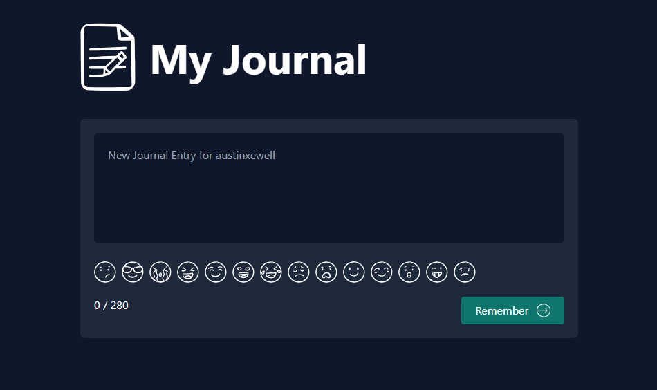 Journal Entry View