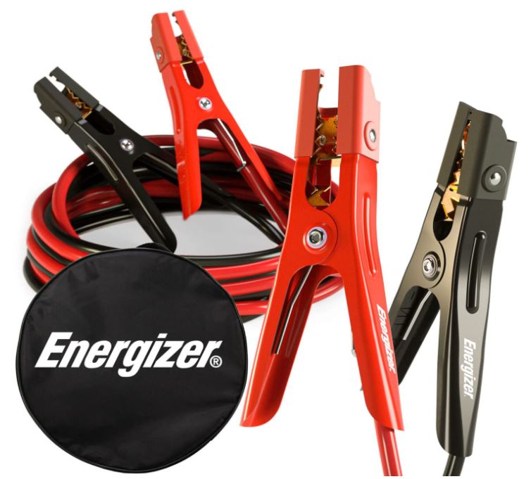 Energizer Jumper Cables for Car Battery, Heavy Duty Automotive Booster Cables for Jump Starting Dead or Weak Batteries with Carrying Bag Included (20-Feet (4-Gauge)