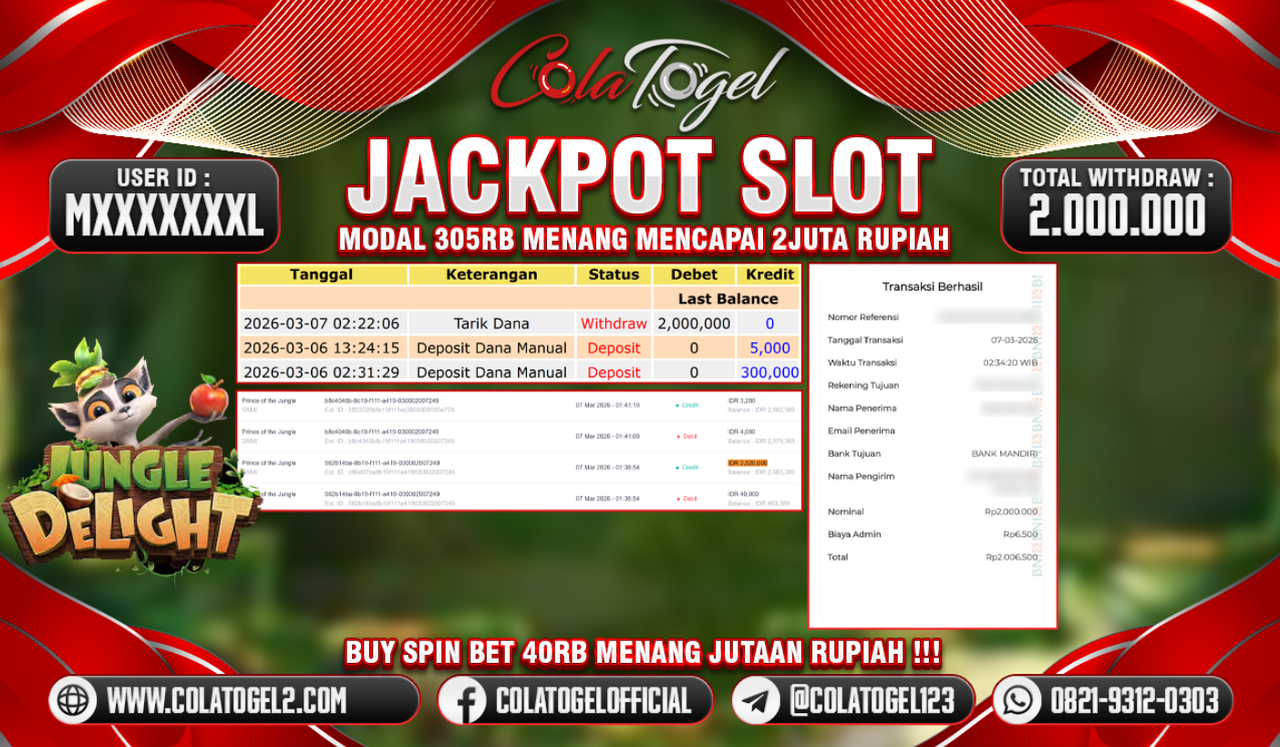 JACKPOT SLOT GACORR!!