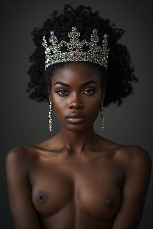 Naked-ebony-Queen-crown-soft-f